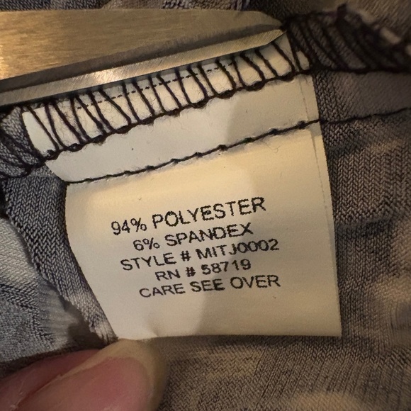 Notations Black/Off White Long Sleeve Lightweight Jacket w/ Clear Overlay Sequin - Picture 10 of 12